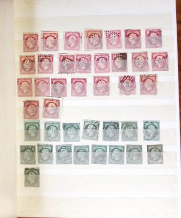 1849-1877, Lot de France classique, en quantité multiples,