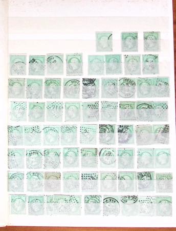 1849-1877, Lot de France classique, en quantité multiples,