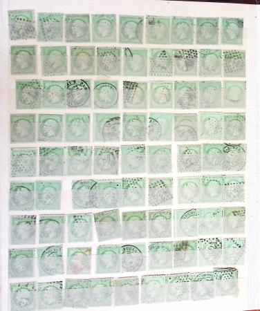 1849-1877, Lot de France classique, en quantité multiples,