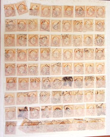 1849-1877, Lot de France classique, en quantité multiples,