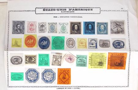 1845-1920 Old-time collection with mostly fakes and