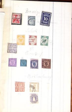 1845-1920 Old-time collection with mostly fakes and