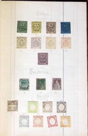 1845-1920 Old-time collection with mostly fakes and
