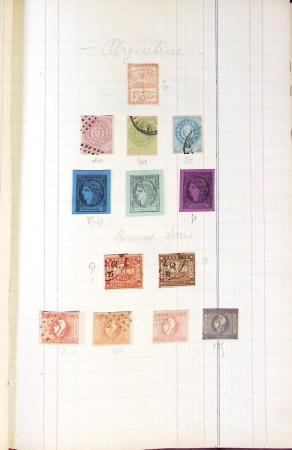 1845-1920 Old-time collection with mostly fakes and
