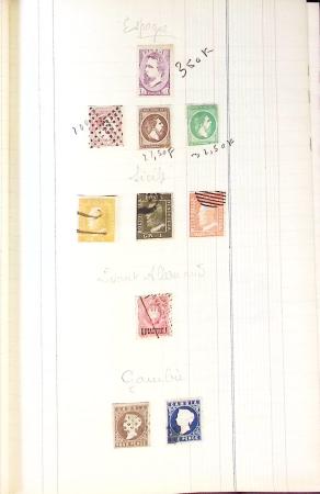 1845-1920 Old-time collection with mostly fakes and