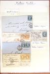 1849-1870, Lot de lettres classiques avec section de