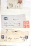 1849-1870, Lot de lettres classiques avec section de