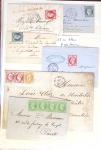 1849-1870, Lot de lettres classiques avec section de