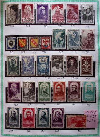 1944-2007, Stock de faciale de France par multiples