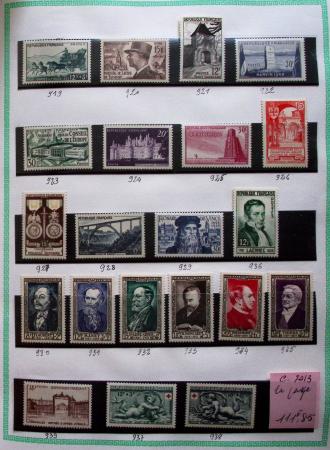1944-2007, Stock de faciale de France par multiples