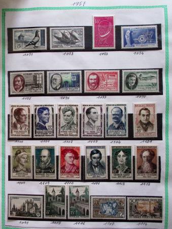 1944-2007, Stock de faciale de France par multiples