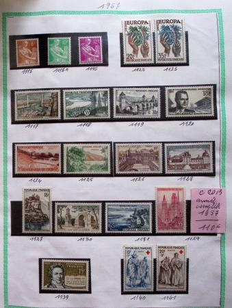 1944-2007, Stock de faciale de France par multiples