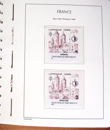 1980-2019, Collection en 2 classeurs, bloc CNEP avec