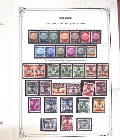 1918-50 Mint and used collection of Poland on Y&T album