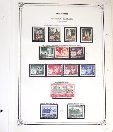 1918-50 Mint and used collection of Poland on Y&T album