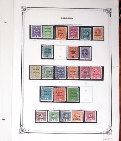 1918-50 Mint and used collection of Poland on Y&T album