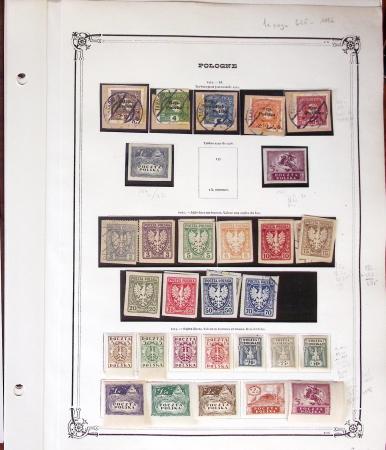 1918-50 Mint and used collection of Poland on Y&T album