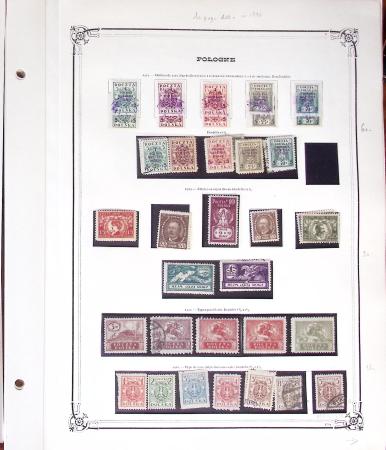 1918-50 Mint and used collection of Poland on Y&T album