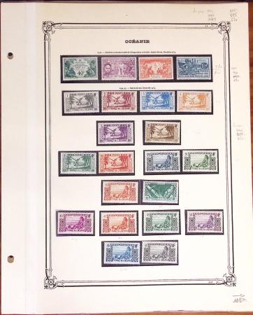 1892-1996 OCEANIE: Diverses collection dont Polynésie