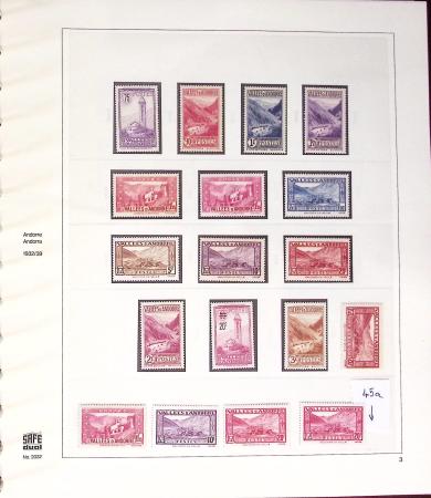1931-2020, Collection d'Andorre en 3 volumes, avec