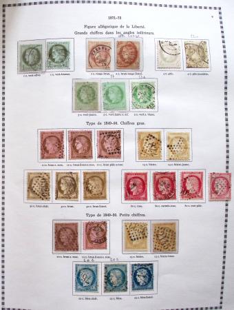 1849-2008, Belle collection d'oblitérés en six albums,