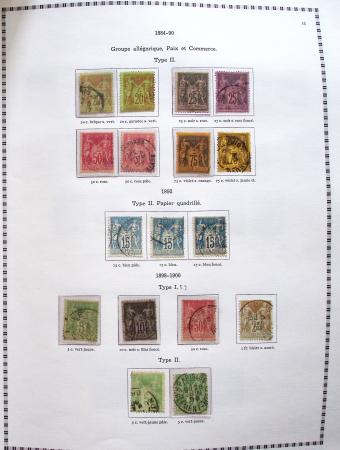 1849-2008, Belle collection d'oblitérés en six albums,