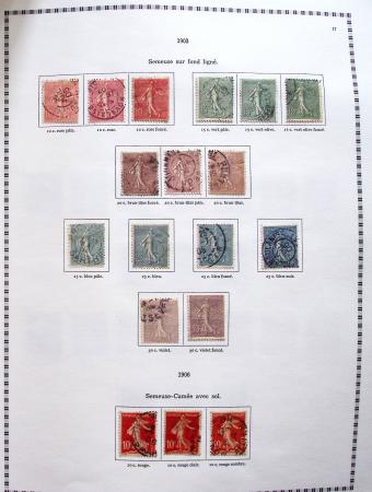 1849-2008, Belle collection d'oblitérés en six albums,
