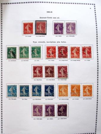 1849-2008, Belle collection d'oblitérés en six albums,