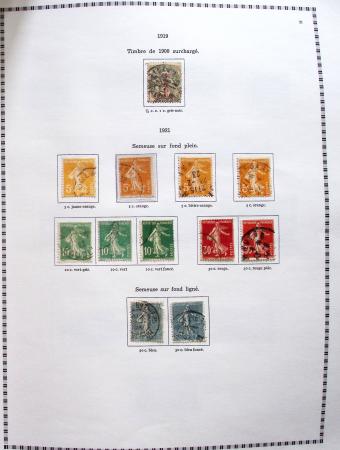 1849-2008, Belle collection d'oblitérés en six albums,