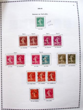 1849-2008, Belle collection d'oblitérés en six albums,