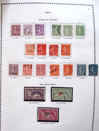 1849-2008, Belle collection d'oblitérés en six albums,