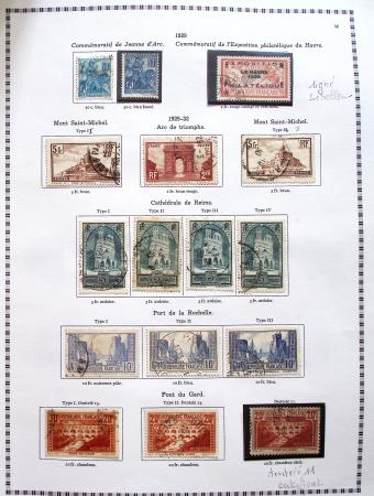 1849-2008, Belle collection d'oblitérés en six albums,