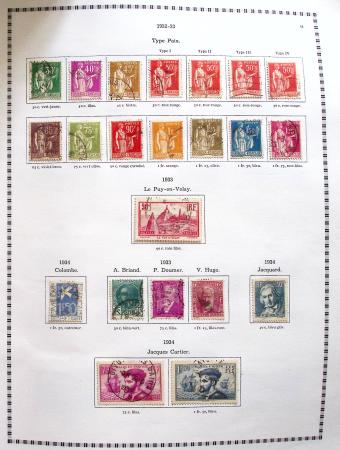 1849-2008, Belle collection d'oblitérés en six albums,
