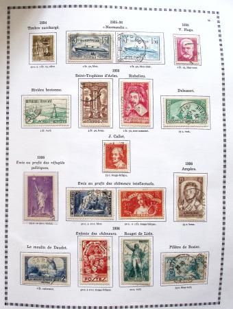1849-2008, Belle collection d'oblitérés en six albums,