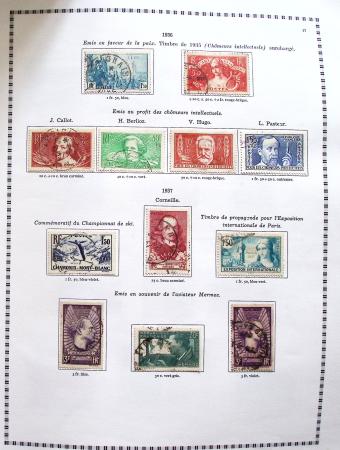 1849-2008, Belle collection d'oblitérés en six albums,