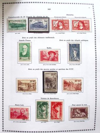 1849-2008, Belle collection d'oblitérés en six albums,