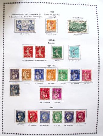 1849-2008, Belle collection d'oblitérés en six albums,