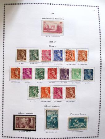 1849-2008, Belle collection d'oblitérés en six albums,