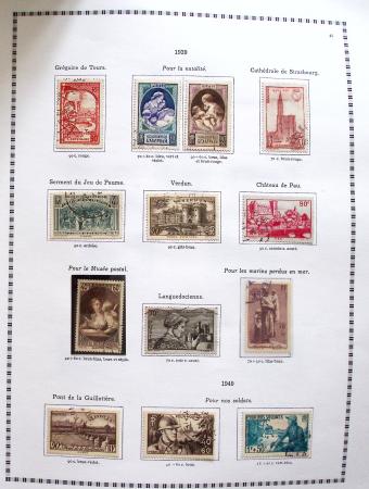 1849-2008, Belle collection d'oblitérés en six albums,