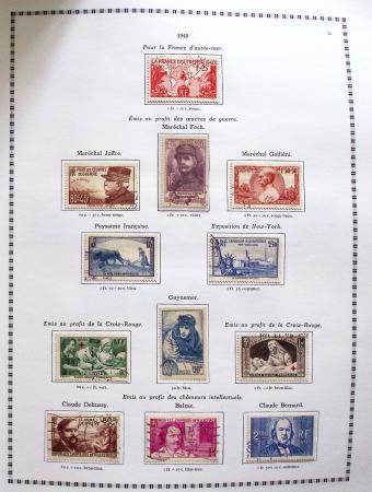 1849-2008, Belle collection d'oblitérés en six albums,