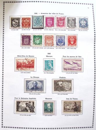 1849-2008, Belle collection d'oblitérés en six albums,