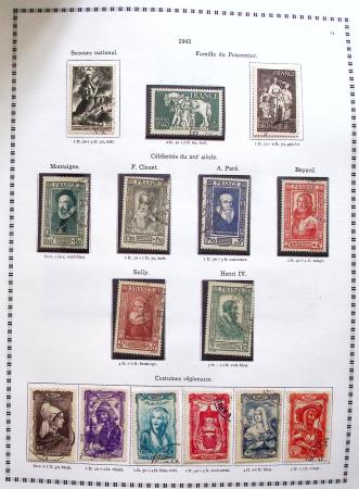 1849-2008, Belle collection d'oblitérés en six albums,