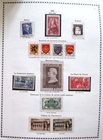 1849-2008, Belle collection d'oblitérés en six albums,