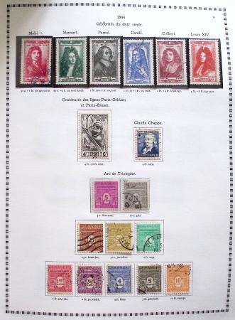 1849-2008, Belle collection d'oblitérés en six albums,