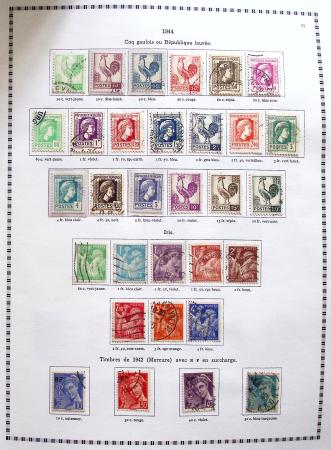 1849-2008, Belle collection d'oblitérés en six albums,