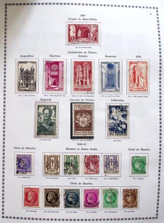 1849-2008, Belle collection d'oblitérés en six albums,