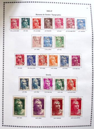 1849-2008, Belle collection d'oblitérés en six albums,