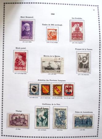 1849-2008, Belle collection d'oblitérés en six albums,