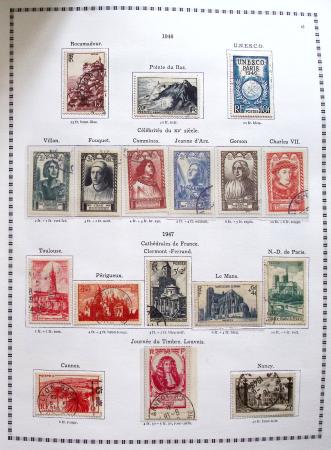 1849-2008, Belle collection d'oblitérés en six albums,