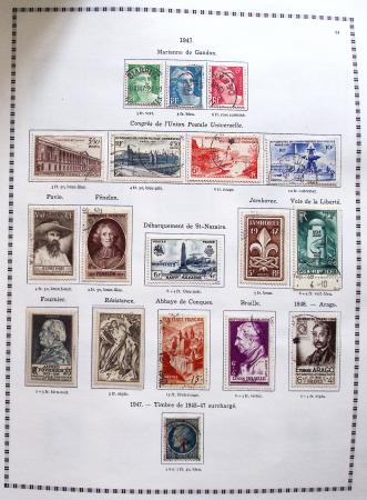 1849-2008, Belle collection d'oblitérés en six albums,